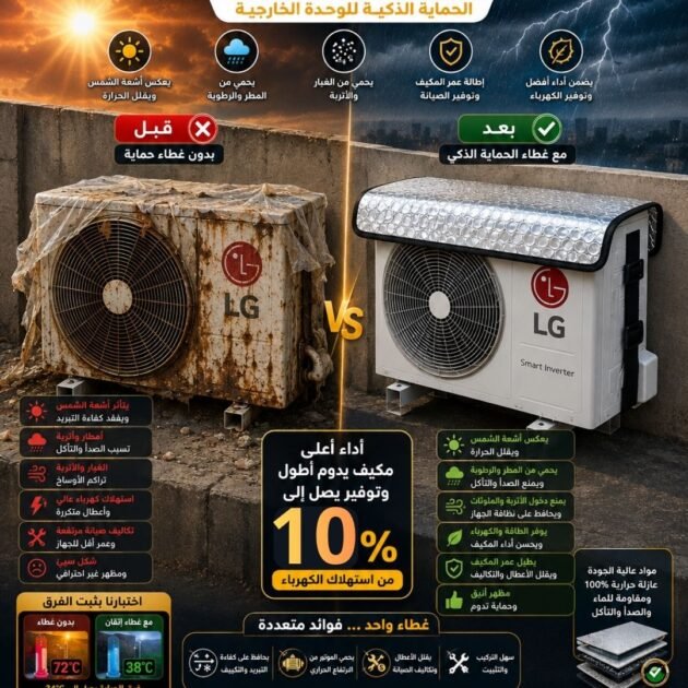 غطاء لحماية المكيف من أشعة الشمس ... من علامة 'إتقان'